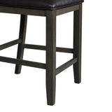 Amherst - Counter Side Chair With PU Cushion (Set of 2) - Gray Finish