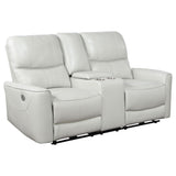 Amberly - 3 Piece Power Reclining Sofa Set - Light Gray