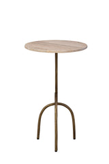 Jasper - Side Table - Beige / Gold