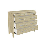 Adeline - 5 Drawers Chest - Natural Wood Wash