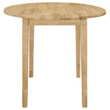 3 Piece Dining Set With Drop Leaf Table And Upholstered Chairs