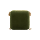 Monarch - Tassled Ottoman - Olive Green