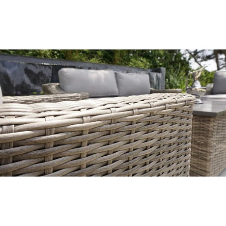 4 Person Sofa Seating Group With Cushions Perfect For Outdoor Gatherings - Gray / Gray Mix