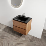 Wall Mounted Bathroom Vanity With Sink, 2 Soft Close Drawers