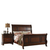 3 Piece Bedroom Set, Bed With 2 Nightstands