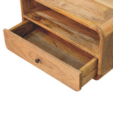 Curved Upper Slot Floating Nightstand