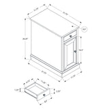 Accent End Table, Storage Drawer, Versatile Design - Espresso