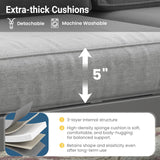 All-Weather Patio Loveseat With Thick Cushions