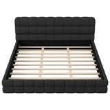 Upholstered Platform Bed With Headboard