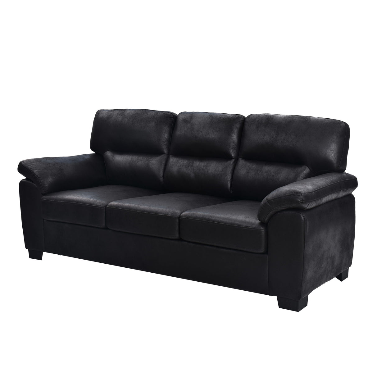 3 Seater Sofa With Padded Armrests And Triangular Leg