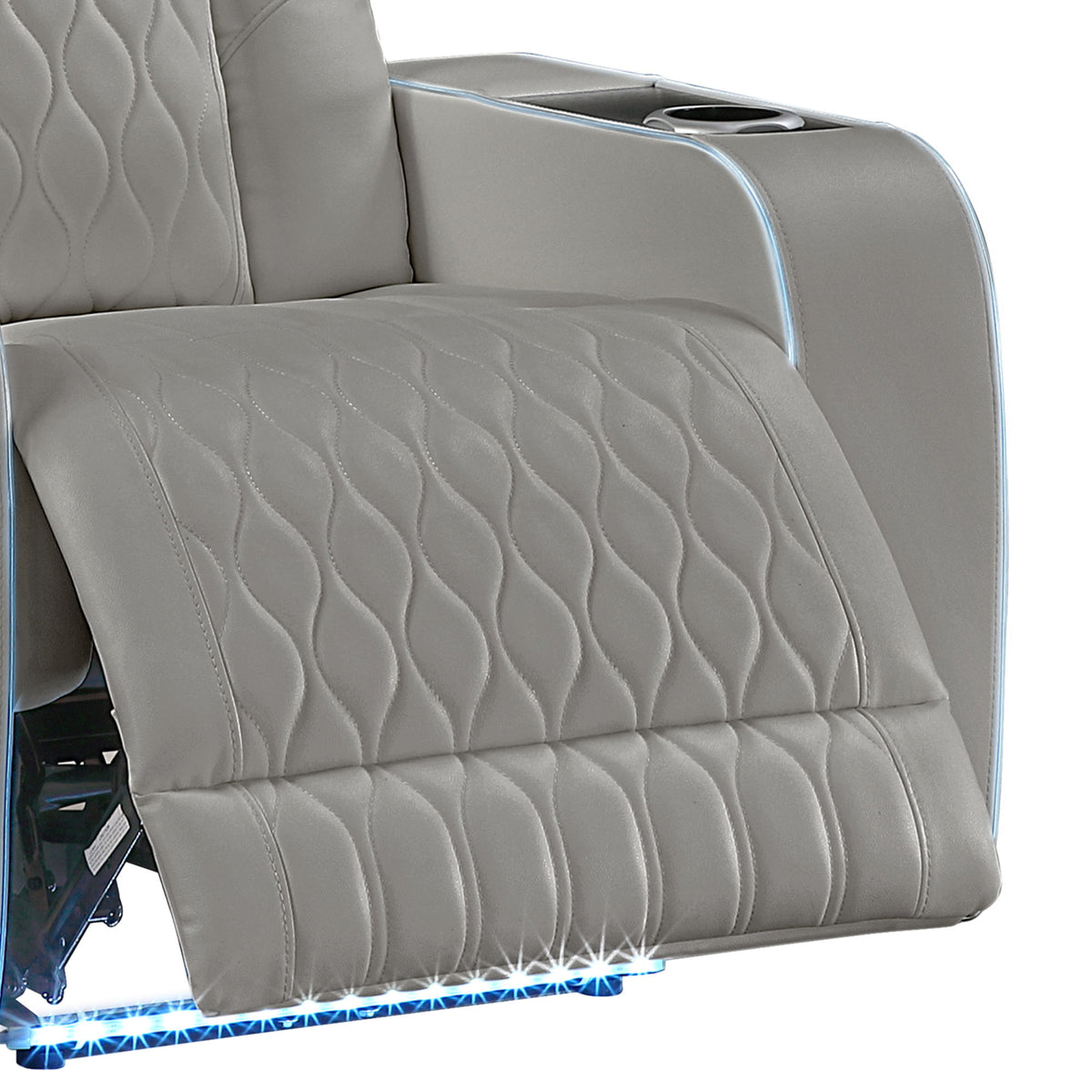Electra - Power Recliner With Power Headrest, Massage, LED Lighting And USB Control