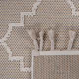 Guros - 4' X 6' Trellis Indoor / Outdoor Area Rug - Ivory