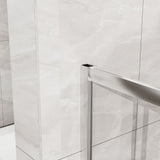Corner Sliding Shower Door & Base Combo No Drain Kit
