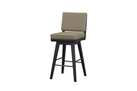 Elure - Leather Swivel Counter Sool (Set of 2)