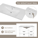 Modern Bathroom Vanity With Sink, Freestanding With Drawers And Doors