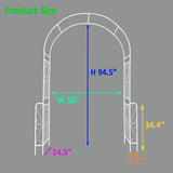Metal Garden Arch Garden Arbor Trellis Climbing Plants Support Rose Arch Outdoor Arch