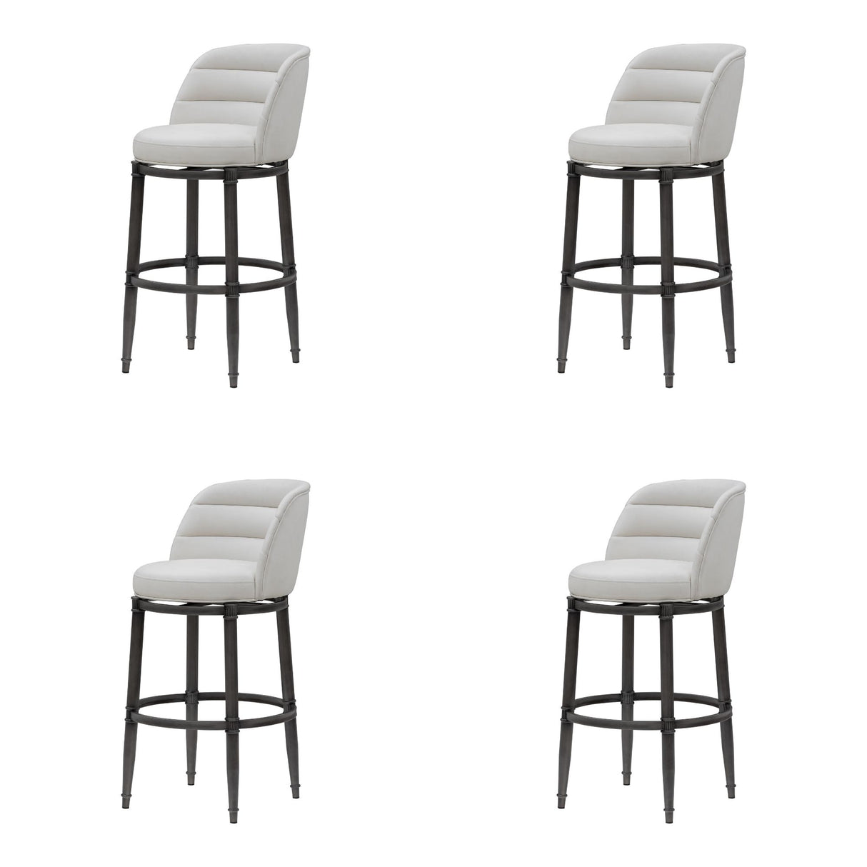 Eunice - Faux Leather Upholstered Swivel Barstool