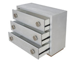 Anpu - Faux Crocodile Skin Console Cabinet - Silver - Accent Cabinets - Alpine Outlets