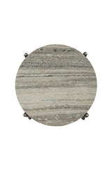 Stonewall - End Table - Silver / Black