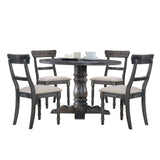 Leventis - Linen Weathered Side Chair (Set of 2) - Light Brown - Chair Sets - Alpine Outlets