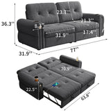 Cloud Like Convertible Sofa Bed With For Living Room