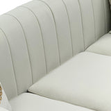 Upholstered 3 Seater Sofas Living Room Furniture (Set of 2)