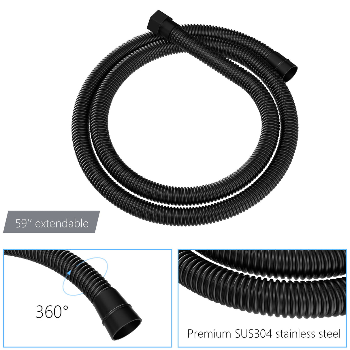 Wall Mounted Shower System With Adjustable Slide Bar And Rough In Valve - Matte Black