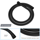 Wall Mounted Shower System With Adjustable Slide Bar And Rough In Valve - Matte Black