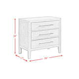 Versailles Contemporary - 3-Drawer Nightstand
