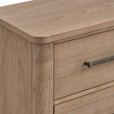 Anika - 2 Drawer Nightstand - Natural / Brown