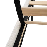 Platform Bed Frame With Tall Headboard And High Footboard