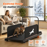Small Dog Treadmill, Low Noise Pet Exercise Machine For Indoor Puppy Training, Portable Running Wheel - Black