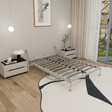 Queen Size Cabinet Wall Bed Mechanism With Desk - Gray