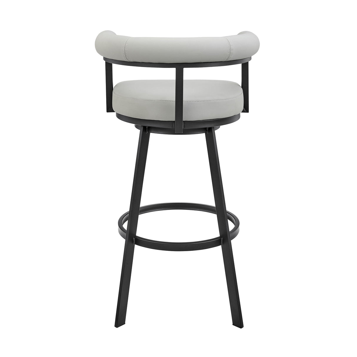 Nolagam - Swivel Bar Stool - Black Metal