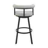 Nolagam - Swivel Bar Stool - Black Metal