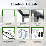 Gain Height Windproof house With Raised Base