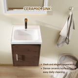 Floating Bathroom Vanity Combo, Wall Mounted Cabinet With Sink & Soft Close Doors For Small Bathrooms