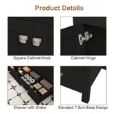 Bathroom Vanity With Soft Close Cabinet, Single Drawer, Sink Not Included - Black