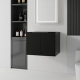Floating Bathroom Vanity Cabinet With Soft Close Double Doors, Spacious Interior Storage, Wall Mounted, Cabinet Only