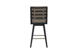 Elure - Leather Swivel Bar Stool (Set of 2)