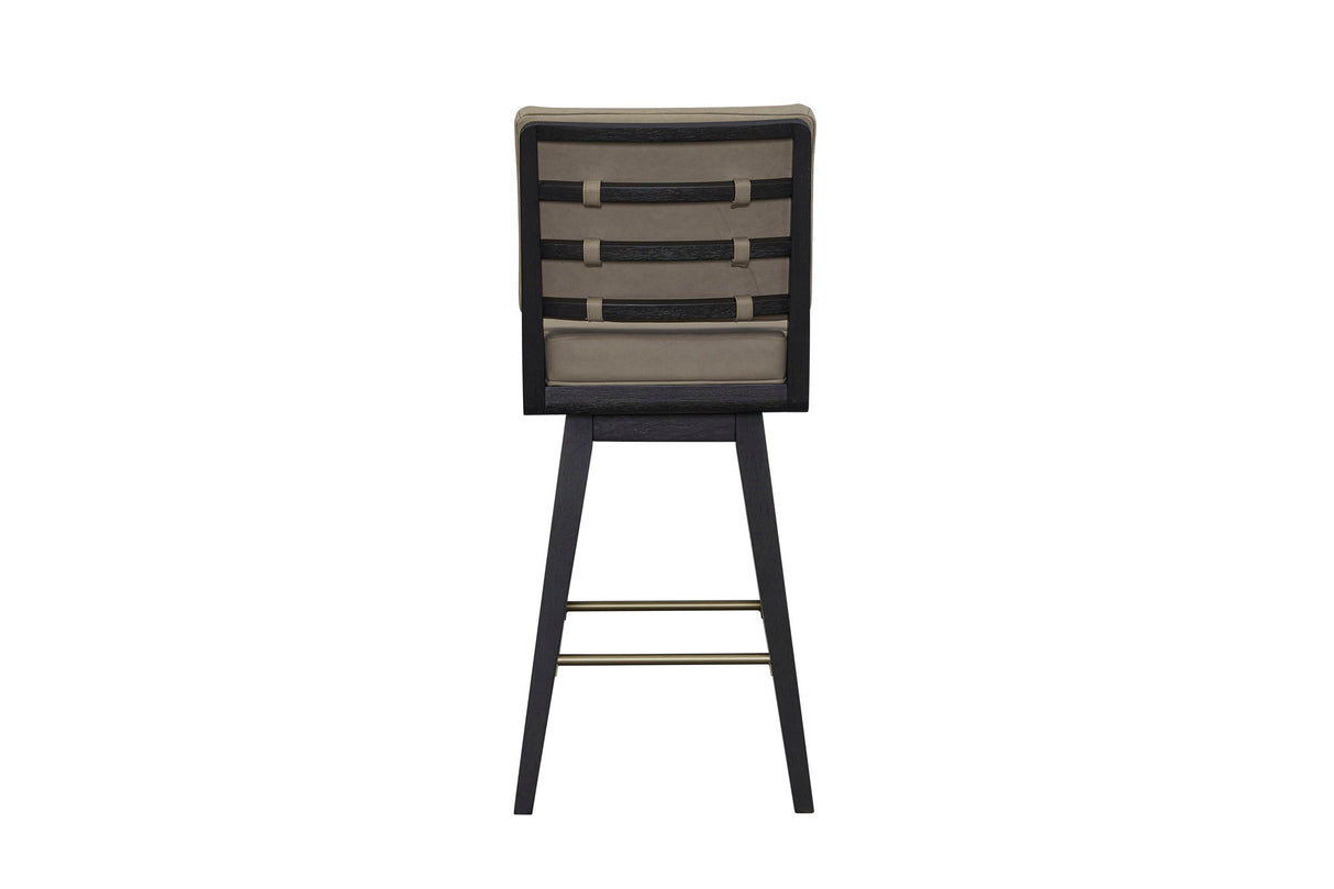 Elure - Leather Swivel Counter Sool (Set of 2)