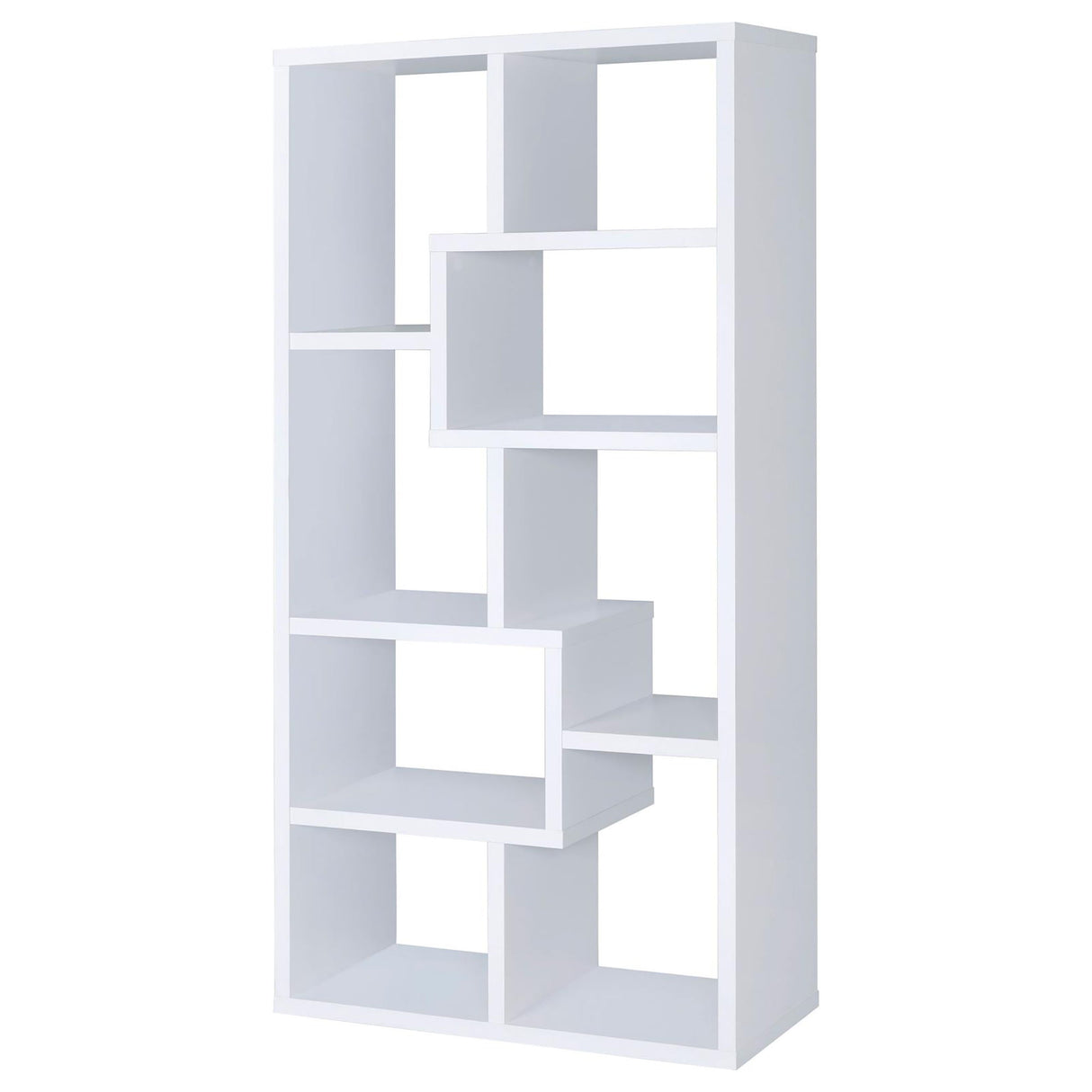 8 Shelf Geometric Bookcase