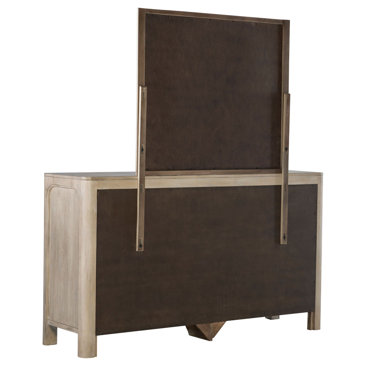Flores - 9 Drawer Dresser With Mirror - Mango Color