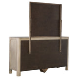 Flores - 9 Drawer Dresser With Mirror - Mango Color