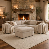Modular Sectional Sofa, Reversible Set