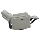 Beacon - Power Swivel Recliner With USB Charging And Adjustable Recline