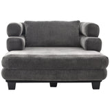 Oversized Chaise Lounge Sofa Bed With Deep Seat And Layered Armrests