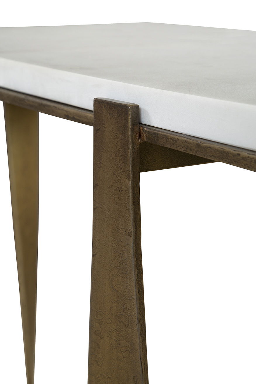 Josie - Console - White / Gold