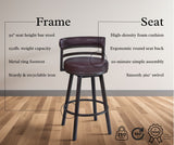 Madrid - Swivel Bar Stool - Auburn Bay