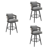Zella - Outdoor Patio Swivel Bar Stool Set